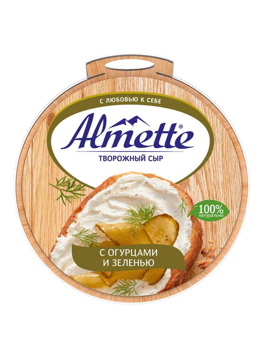 ALMETTE с огурцами и зеленью